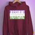 Assume Nothing Genderqueer Pride Flag Hoodie - Maroon